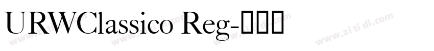 URWClassico Reg字体转换